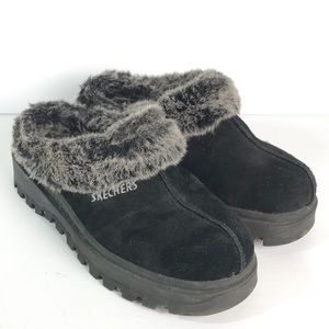 skechers fur lined clogs